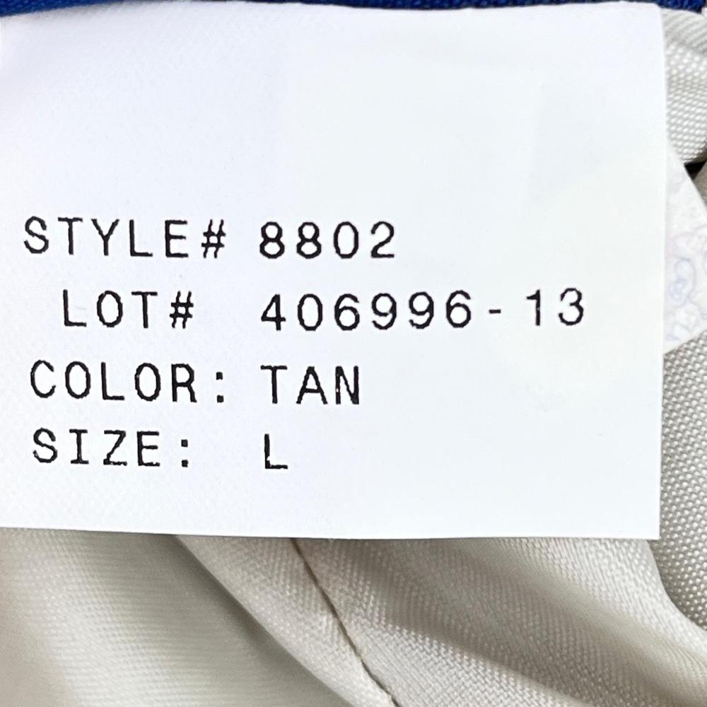 Mackintosh New England Hooded Rain Jacket Nautical Beige Navy Sz L - Picture 14 of 14